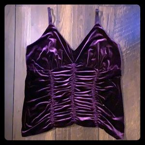 Torrid Dark Plum Ruched tank